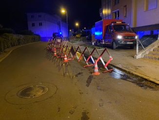 Juli 14 Wasserrohrbruch in Rum am 14.07.2023 05
